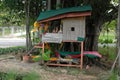 Mysterious worship shrine for thai people visit respect praying