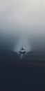 Mysterious Yacht In The Hazy Ocean: A Haunting Naval Scene