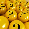Mysterious yellow balls Royalty Free Stock Photo