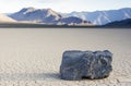 Mysteriously Moving Rocks at The Racetrack Playa in Death Valley Royalty Free Stock Photo