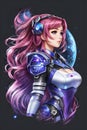 Mystery of Andromeda: Enchanting AI Anime Character Art