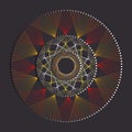 Mystery art star string art	line Royalty Free Stock Photo