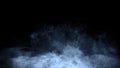 Mystery blue fog texture overlays for text or space. Smoke chemistry, mystery effect on isolated background. Stock illustration