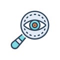 Color illustration icon for Mystery, secret and secrecy