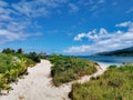 Mystery island and Carnival Cruise @ Vanuatu Royalty Free Stock Photo