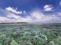 Mystery island Ocean view @ Vanuatu Royalty Free Stock Photo