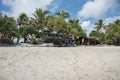 Beach Architecture on Mystery Island Royalty Free Stock Photo