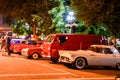 Mystery Machine on the plaza in Santa Fe New Mexico leading up to Zozobra Royalty Free Stock Photo