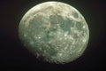 Mystery Moon: Detailed Craters on a Deep Dark Background