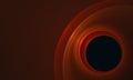 Mystic black burrow in solar orange golden red fiery system. Royalty Free Stock Photo