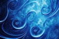 Mystic blue abstract background with elegant swirl patterns and intricate designs Royalty Free Stock Photo
