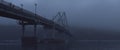 Mystic Bridge: Evening Veil Over the Cityscape