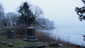 Mystic cemetery loacted at Mystic River - travel photography