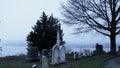 Mystic cemetery loacted at Mystic River - travel photography