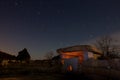 Mystic dolmen at night Royalty Free Stock Photo