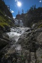 Mystic Falls Yellowstone National Park Royalty Free Stock Photo