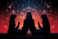 Mystic fortune-tellers reading the secrets of the universe in shimmering crystal balls - Generative AI