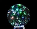 Mystic magic glass sphere ball. Royalty Free Stock Photo
