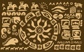 Mystic Mayan symbols
