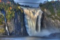 Mystic Montmorency Waterfall Royalty Free Stock Photo