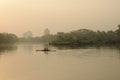 Mystic morning at rabindra sarobar lake, kolkata