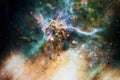 Mystic Mountain of Carina Nebula Royalty Free Stock Photo