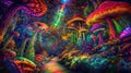 Mystic Mushrooms: A Surreal Expedition