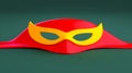 An Abstract Hero Mask with an Enigmatic Background Unveils Hidden Powers