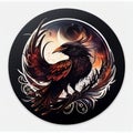 Mystic phoenix sticker. AI Generated