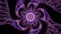 Mystic Power Purple Glowing Tunnel 4k uhd 3d illustration background