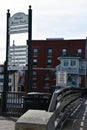 Mystic River Bascule Bridge in Mystic, Connecticut Royalty Free Stock Photo