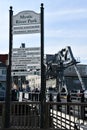 Mystic River Bascule Bridge in Mystic, Connecticut Royalty Free Stock Photo