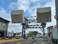 Mystic River Bascule Bridge in Mystic, Connecticut Royalty Free Stock Photo