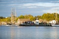Mystic Seaport Village in Connecticut Royalty Free Stock Photo