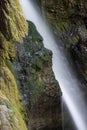 Mystic waterfall looks like a ry of light
