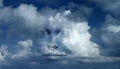 Mystic face in clouds