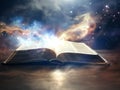 Mystical Book Conjuring a Universe of Knowledge