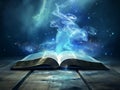 Mystical Book Conjuring a Universe of Knowledge