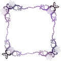 Mystical Border Purple Lace Square