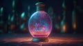 The mystical bottle reveals a magical genie ready to fulfill your deepest wishes