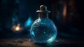 The mystical bottle reveals a magical genie ready to fulfill your deepest wishes