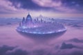 A mystical city built on clouds.