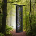 A mystical door in the middle of a dense forest, beckoning explorers to discover what lies beyond3, Generative AI