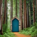 A mystical door in the middle of a dense forest, beckoning explorers to discover what lies beyond5, Generative AI