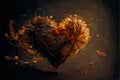 Mystical fantasy heart, Valentine day