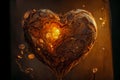 Mystical fantasy heart, Valentine day
