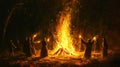 Mystical Forest Bonfire Ritual