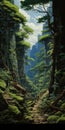 Mystical Forest Journey: Anime Artwork Inspired By Miyazaki Hayao