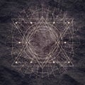 Mystical occult symbol. Royalty Free Stock Photo