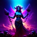 Mystical image of the goddess of love, 3D render Generative AI